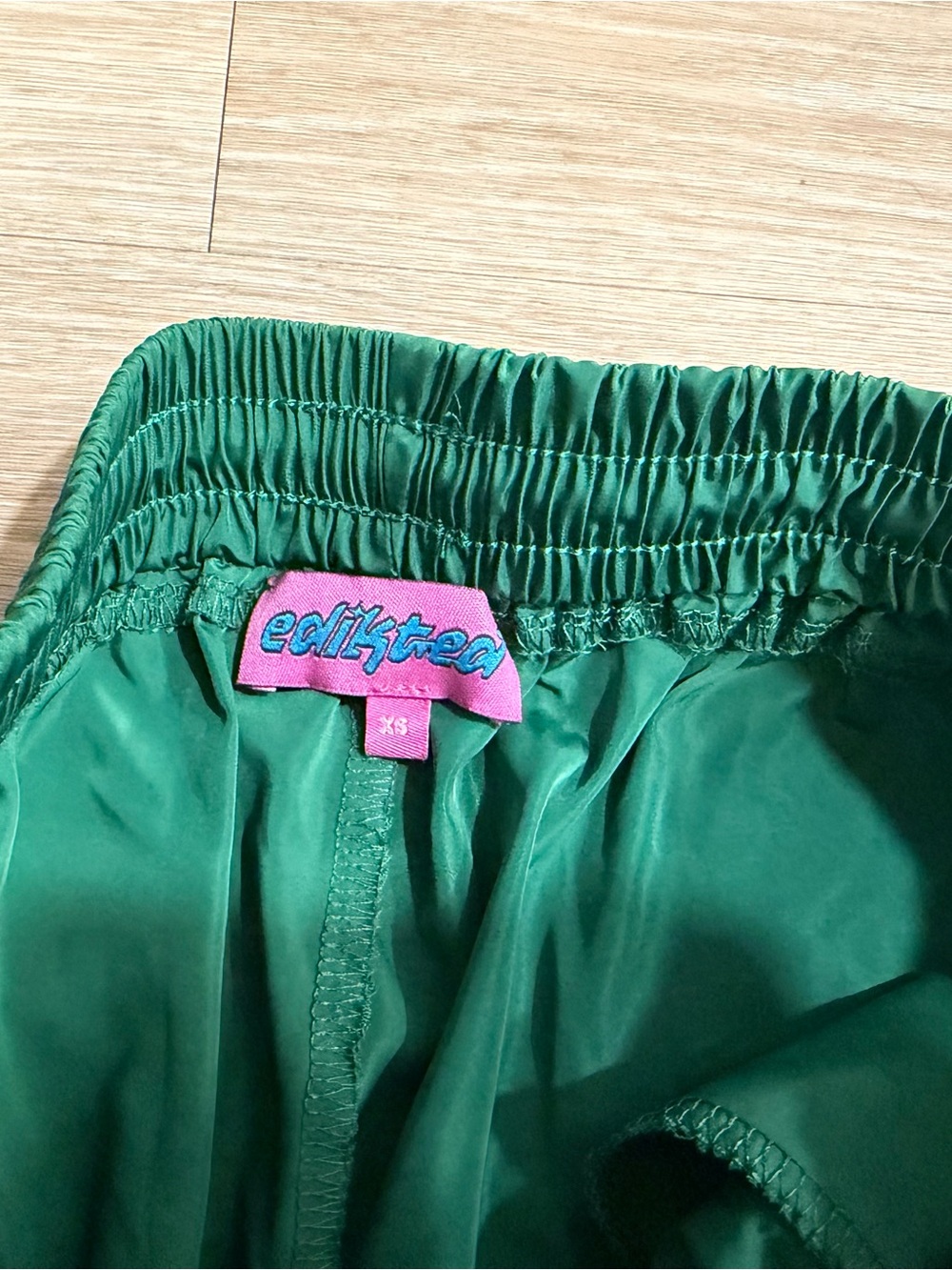 Edikted Green Track Pants - Picture 3 of 4
